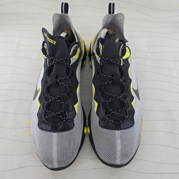 Nike Mens React Element 55 Dynamic Yellow Sneakers Shoes CK1686-001 Size 9.5 - Picture 3 of 15